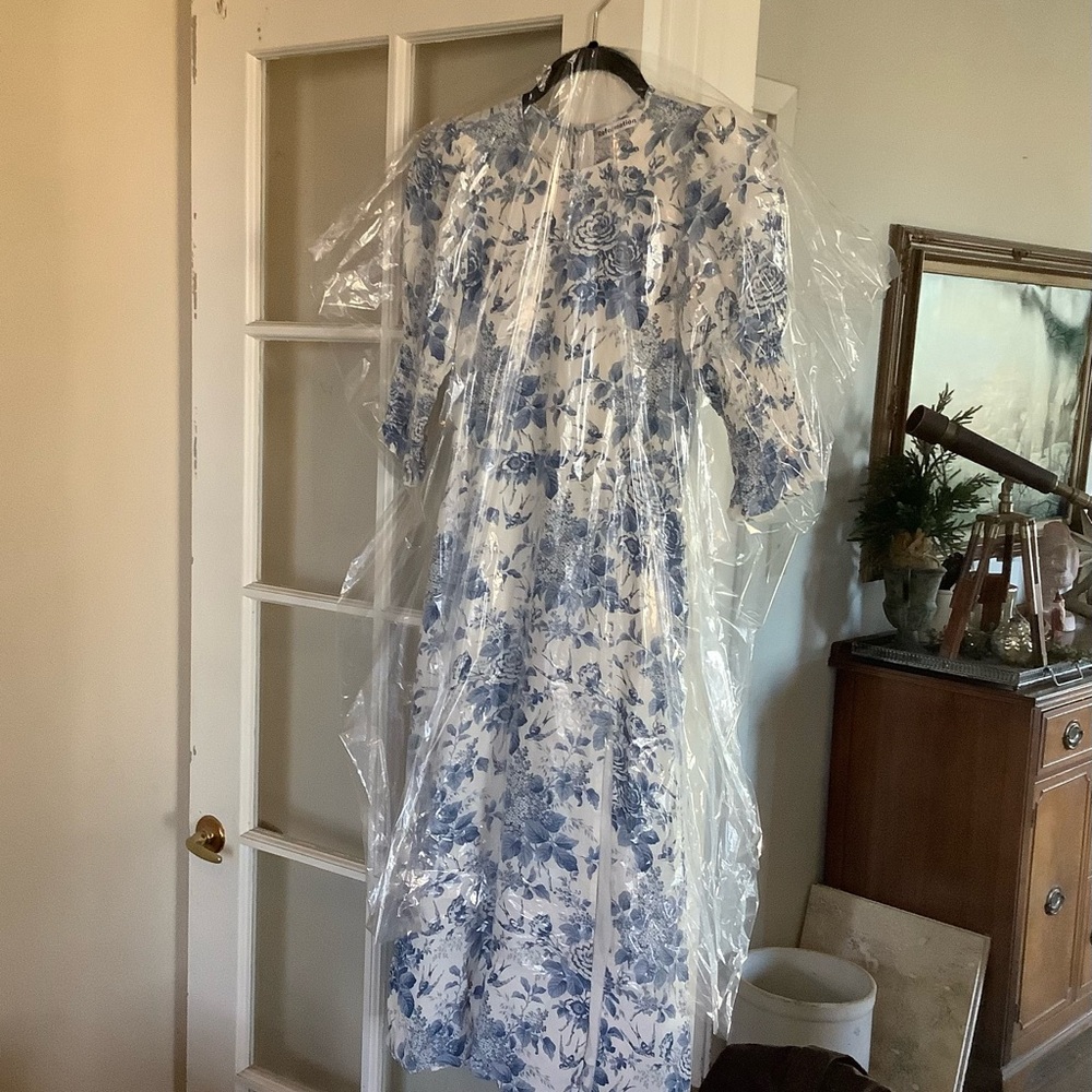 Reformation Carolena Floral Midi Dress sz 4, in Pompadour